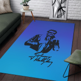 Johnny Hallyday Tapis de Sol Tapis d'Entree de Porte Grande Tapis de Salon