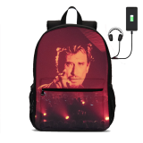 Johnny Hallyday Sac à Dos Sac école Sac Scolaire 47cm