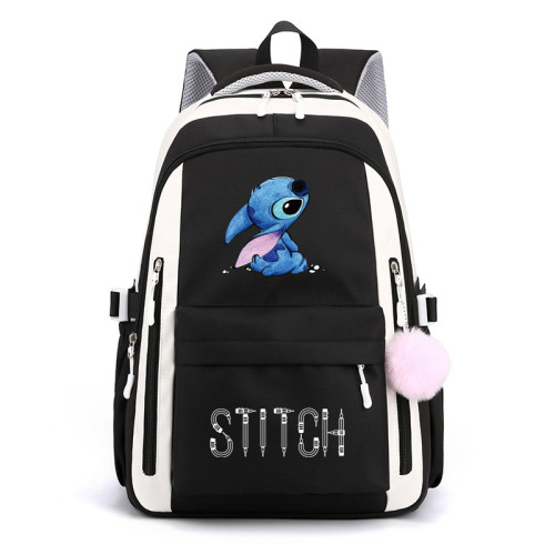 Stitch Sac école Sac à Dos avec Pendentif Sac épaule