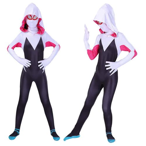 Spider-Man Gwen Stacy Combinaison Déguisement Cosplay Costume