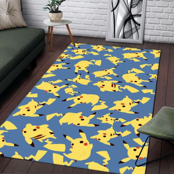 Pokémon Pikachu Tapis de Sol Tapis d'Entree de Porte Decoration Maison Tapis de Salon