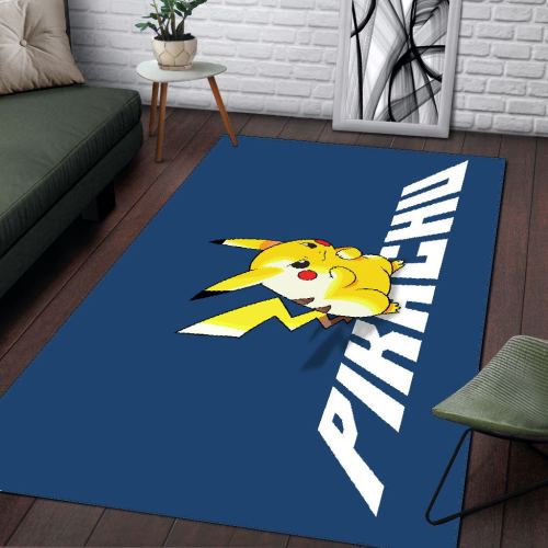Pokémon Pikachu Tapis de Sol Tapis d'Entree de Porte Decoration Maison Tapis  de Salon