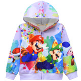 Super Mario Bros. le film Sweats à Capuche Zippé Veste à Capuche Sweat Zippé Enfant