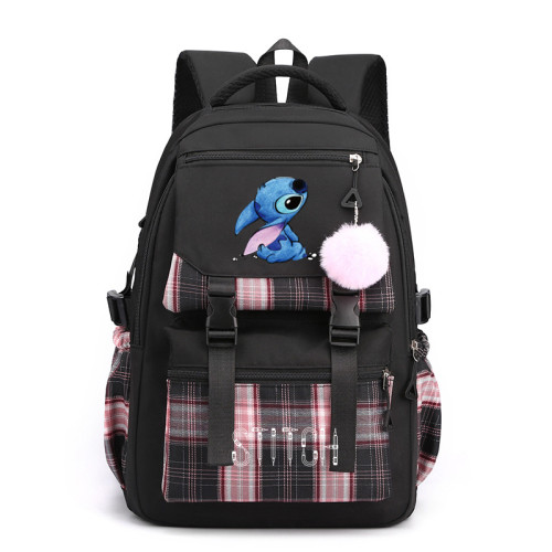 Stitch Sac à Dos avec Pendentif Sac école Sac épaule Sac étudiants