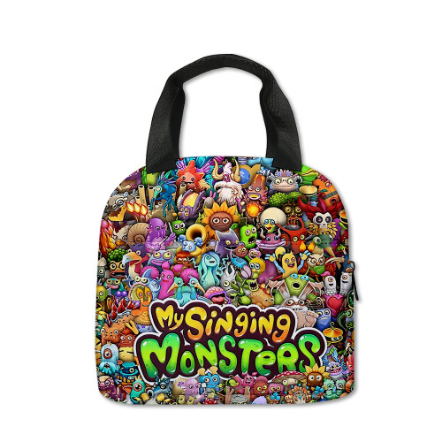 My Singing Monsters Sac Isotherme Portable Sac à Lunch Sac de Repas