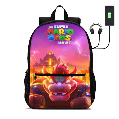 Super Mario Bros le Film Sac à Dos Sac école Sac Scolaire 47cm