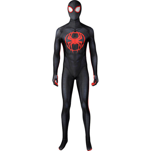 Spider Man Across the Spider-Verse Miles Costume Combinaison Collants Déguisement Adulte