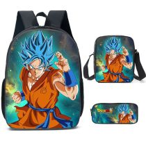 Dragon Ball Sac à Dos avec Trousse à Crayons Sac à Lunch Rentrée Scolaire