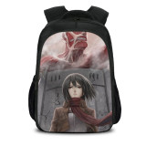 Attack on Titan Sac à Dos Sac école 40CM Sac Scolaire