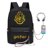 Harry Potter Sac à Dos Sac école avec USB Charging Port