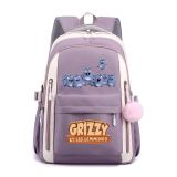 Grizzy et les Lemmings Sac école Sac à Dos avec Pendentif Sac épaule Rentrée Scolaire