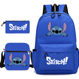 Stitch Sac à Dos avec Trousse Scolaire Sac à Bandoullière