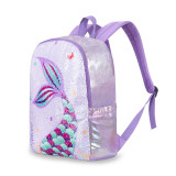 Violet Sac à Dos Sirène Cartable Maternelle Primaire Cadeau Rentrée Scolaire