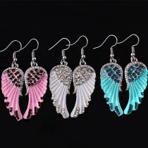 Boucles d'oreilles Pendentif Délicat Ailes de Ange Bohème Vintage Cadeau Femme