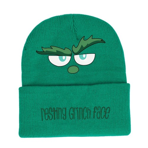 Grinch Bonnet pour Homme Femme Beanie Chapeau Hiver Cadeau Noel