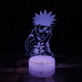 Naruto Lampe 3D LED Illusion Idée Cadeau Noël Anniversaire Lampe de Nuit Chambre d'enfant