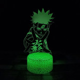 Naruto Lampe 3D LED Illusion Idée Cadeau Noël Anniversaire Lampe de Nuit Chambre d'enfant