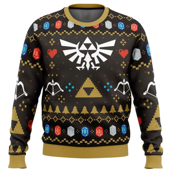 The Legend of Zelda Pull Col Rond Sweat-Shirt Col Rond Sweatshirt Cadeau Noel