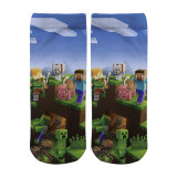 Minecraft Gamer Chaussettes Fantaisie Idée Cadeau Chaussettes Garcon Cadeau Anniversaire