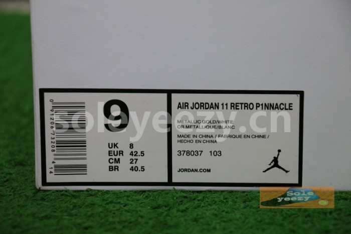 Authentic Air Jordan 11 PRM Gold