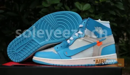Authentic OFF-WHITE x Air Jordan 1 “UNC” GS