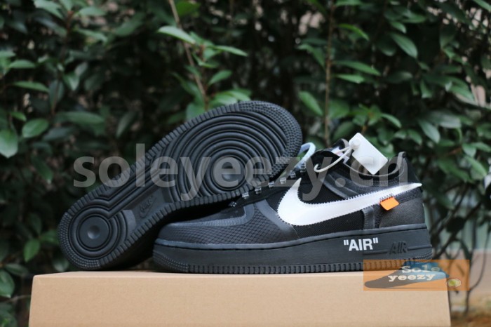 Authentic OFF-WHITE x Nike Air Force 1 Low Black