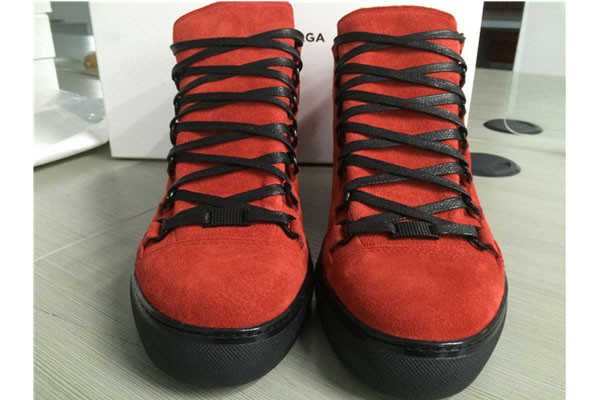 B Arena high-top Red suede Sneaker