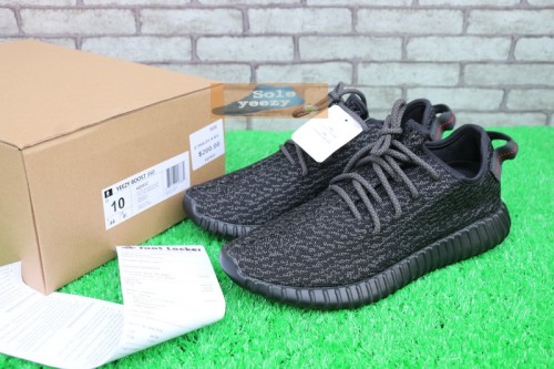 Authentic AD Yeezy 350 Boost “Pirate Black” Final Version  (with receipt)