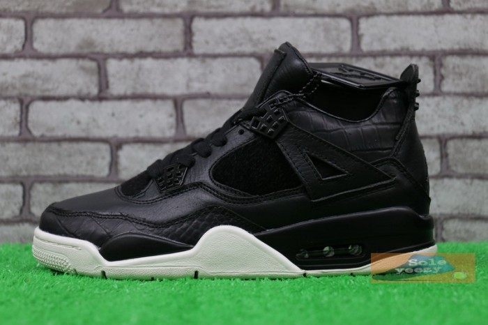 Authentic Air Jordan 4 Premium “Black”