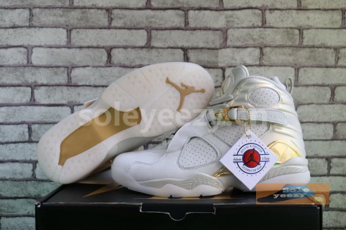 Authentic Air Jordan 8 “Champagne”