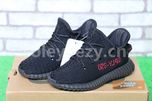 Authentic Yeezy 350 Boost Infant “Black Red”
