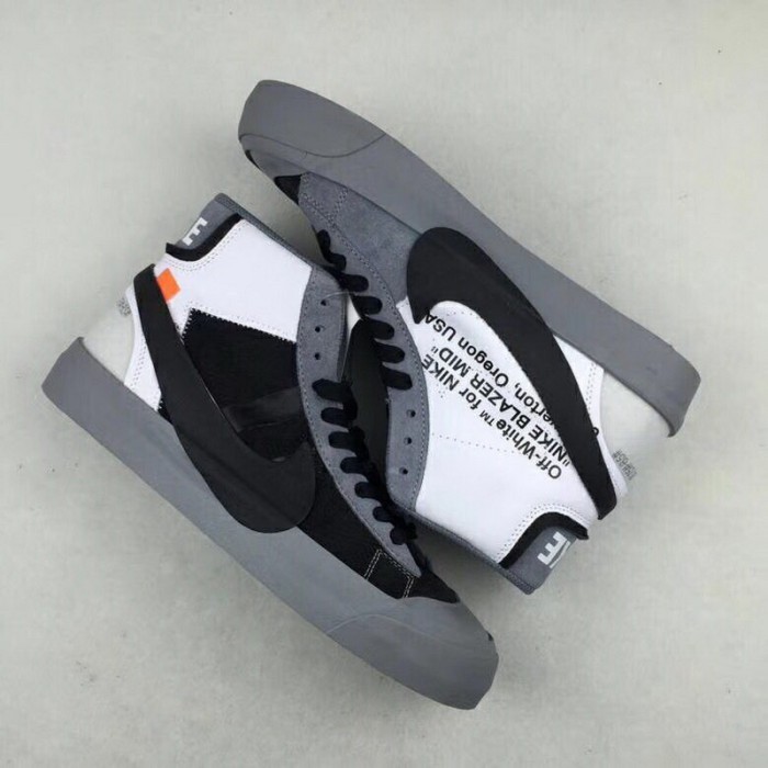 Authentic Nike x OFF White Blazer Mid Grey GS