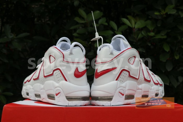 Authentic Nike Air More Uptempo “White/Varsity Red”