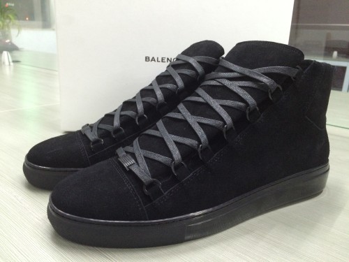 B Arena high-top Black suede Sneaker