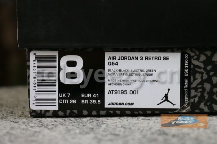 Authentic Air Jordan 3 Retro SE Quai 54