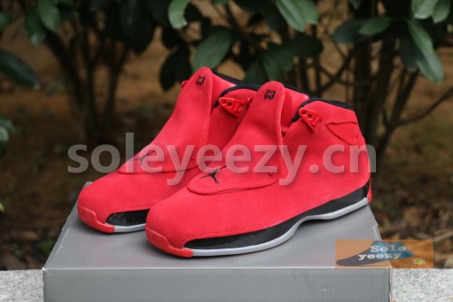 Authentic Air Jordan 18 Gym Red