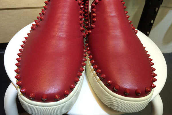 Super Max Perfect Christian Louboutin Pik Boat Red Spikes(with receipt)