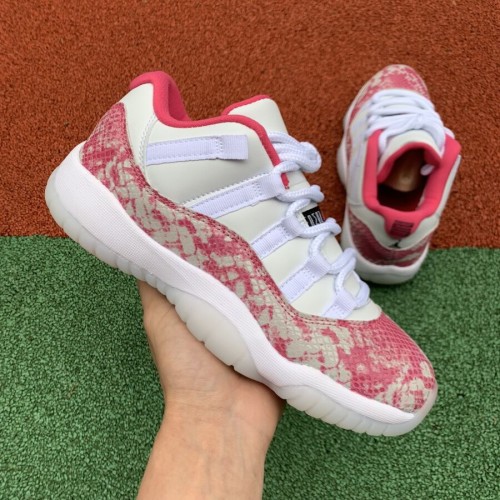 Authentic Air Jordan 11 Low “Pink Snakeskin”