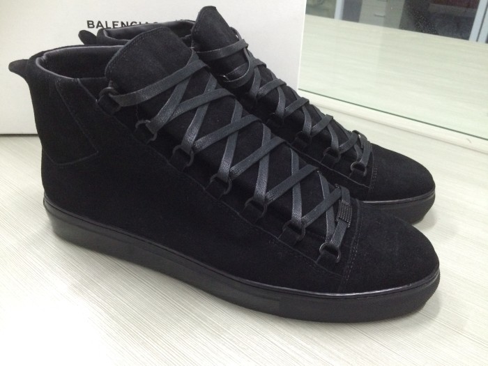 B Arena high-top Black suede Sneaker