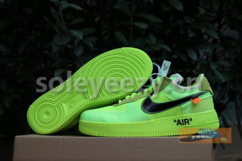 Authentic OFF-WHITE x Nike Air Force 1 “Volt” GS