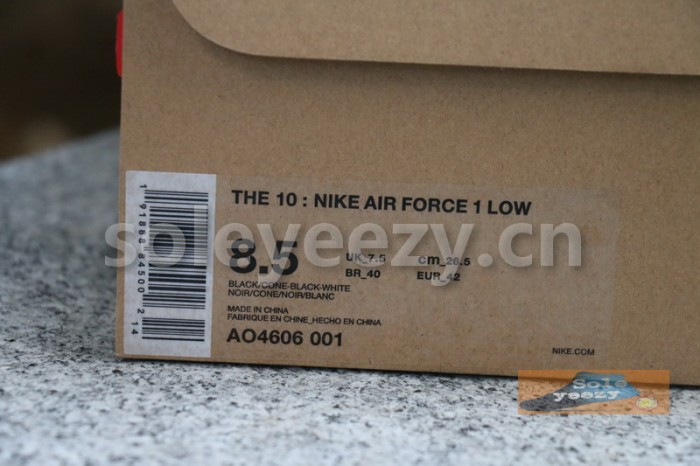 Authentic OFF-WHITE x Nike Air Force 1 Low Black