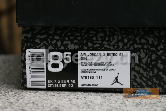 Authentic Air Jordan 3 Retro SE Quai 54  White