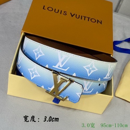 Super Perfect Quality LV Belts(100% Genuine Leather Steel Buckle)-2599