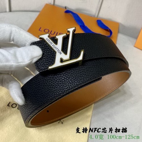 Super Perfect Quality LV Belts(100% Genuine Leather Steel Buckle)-2822