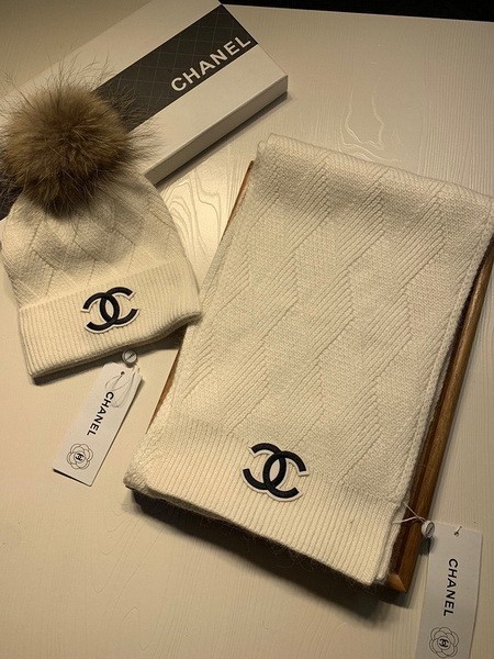 CHAL Wool Cap Scarf AAA-185