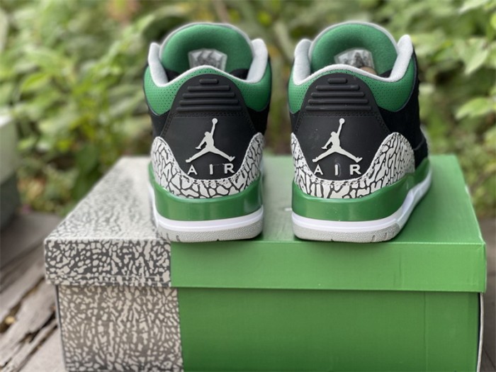 Authentic Air Jordan 3 Pine Green