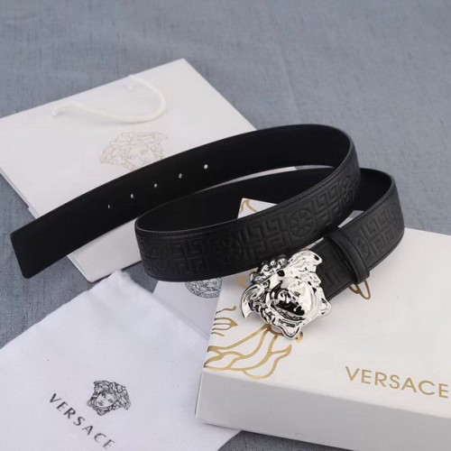 Super Perfect Quality Versace Belts(100% Genuine Leather,Steel Buckle)-455