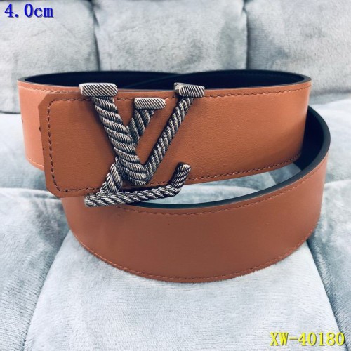 Super Perfect Quality LV Belts(100% Genuine Leather Steel Buckle)-1753