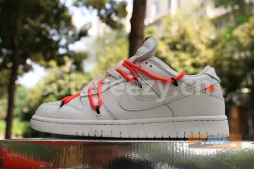 Authentic OFF-WHITE x Nike Dunk Low White