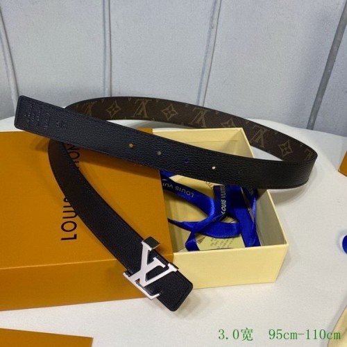 Super Perfect Quality LV Belts(100% Genuine Leather Steel Buckle)-2607